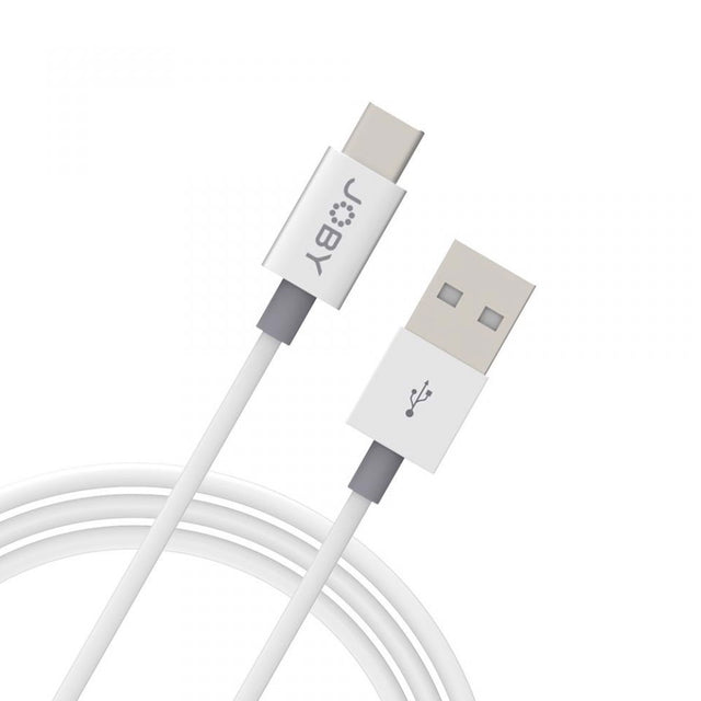 White USB-A to USB-C sync cable, 1.2 m, both connectors shown