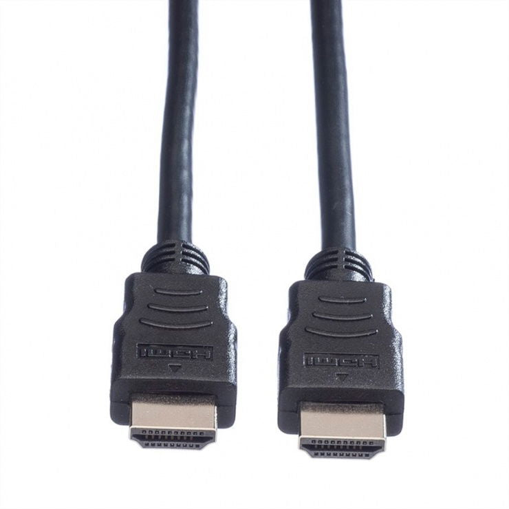 Cablu HDMI cu Ethernet 5 m, mufe HDMI negre, conectori tip A la vedere