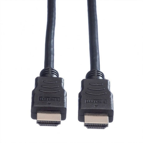 Cablu HDMI cu Ethernet 5 m, mufe HDMI negre, conectori tip A la vedere