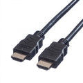 Cablu HDMI cu Ethernet, 5 m, două mufe HDMI negre, capete vizibile