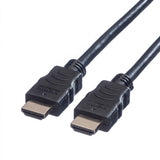 Cablu HDMI cu Ethernet, 5 m, două mufe HDMI negre, capete vizibile