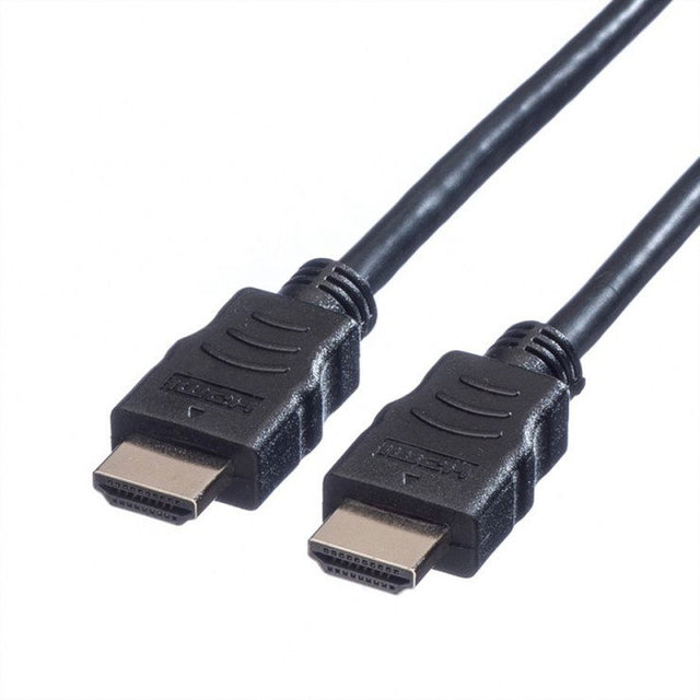 Cablu HDMI cu Ethernet, 5 m, două mufe HDMI negre, capete vizibile