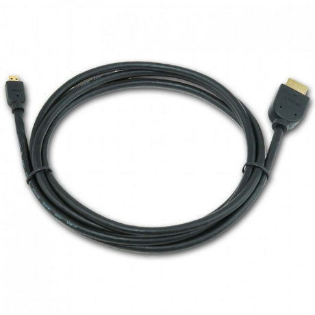 Cablu HDMI la micro HDMI-D 4.5 m, cablu negru în buclă, capete HDMI și micro