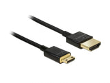 Delock Cablu HDMI la Mini HDMI - C T-T 3D 4K 1M Slim Premium - View 1