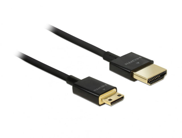 Delock Cablu HDMI la Mini HDMI - C T-T 3D 4K 1M Slim Premium - View 1