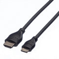 HDMI to Mini HDMI-C cable, 2 m, black connectors on both ends