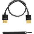 Ultra-thin HDMI cable, 35 cm, with gold-plated HDMI connectors, black housing