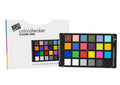 ColorChecker Classic Mini set with color patch card and packaging text
