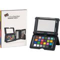 ColorChecker Passport Video 2 open case with color squares and display panel