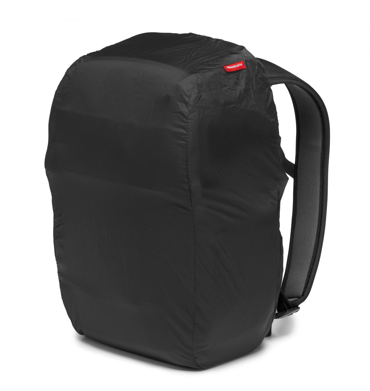 Fast 3 camera backpack back view, black padded panel and grab handle