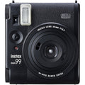 instax mini 40 instant camera, black textured body with flash and front lens