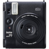 instax mini 40 instant camera, black textured body with flash and front lens