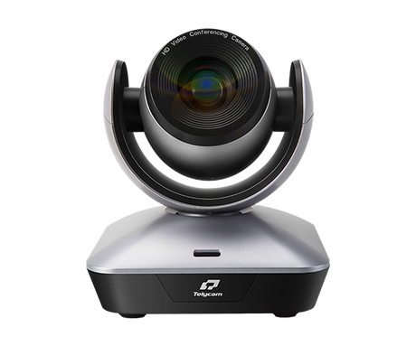Telycam PTZ Full HD 1080 conferencing camera with motorized zoom lens, black and silver