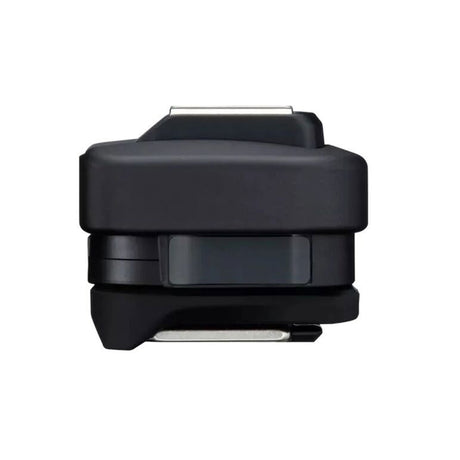 AD-E1 shoe adapter side profile showing latch and silver contact tab