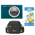 Canon camera foto instant Zoemini S2 Dark Teal cu husa si hartie (20) - View 1