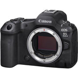 EOS R5 Mark II mirrorless camera kit, front view with lens mount and top controls
