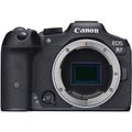 Aparat foto mirrorless Canon EOS R7, carcasă neagră, montură obiectiv vizibilă