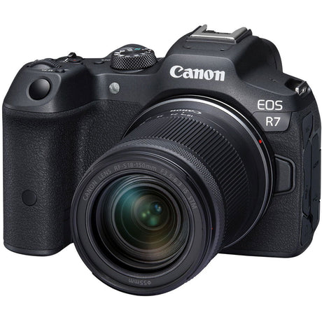 Aparat foto mirrorless Canon EOS R7 cu obiectiv 18–150 mm negru