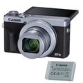 Canon PowerShot G7 X Mark III silver cu extra baterie
