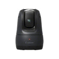 Black camera dock with centered lens window and small status light