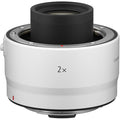 Canon RF 2x teleconvertor, element optic negru pe montură albă