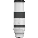RF 100-500mm lens rear view with mount area and zoom range labels