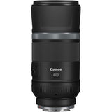 Canon RF 600mm F11 IS STM lens with black textured barrel and front glass