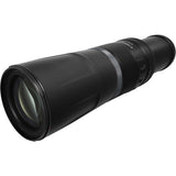 Black RF 800mm lens with large front element and ribbed focus ring