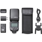 TTL camera flash, LCD controller, battery pack, charger, and carry pouch set