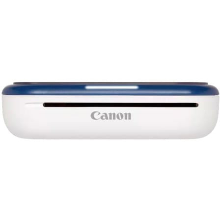 Zoemini 2 portable photo printer side view, showing top slot and Canon logo