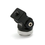 Cap prindere adaptor patină negru cu gaură filetată și bază canelată