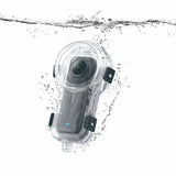 Carcasă subacvatică transparentă pentru X5, cu camera și stropi de apă