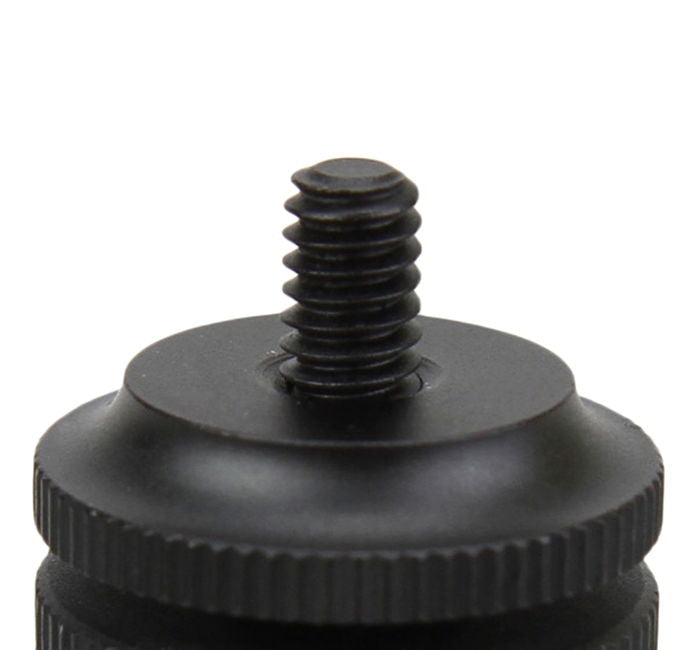 Capacul negru al adaptorului patină cu șurub 1/4 și prindere canelată