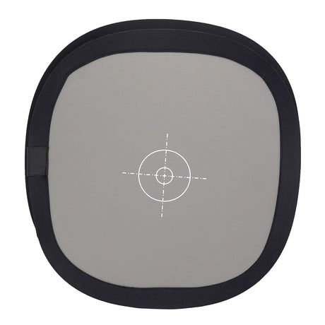 Panou reflector oval gri cu marcaj tip țintă, față interioară