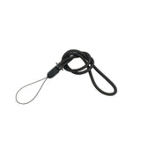 Curea de mana neagra cu prindere din plastic si snur impletit