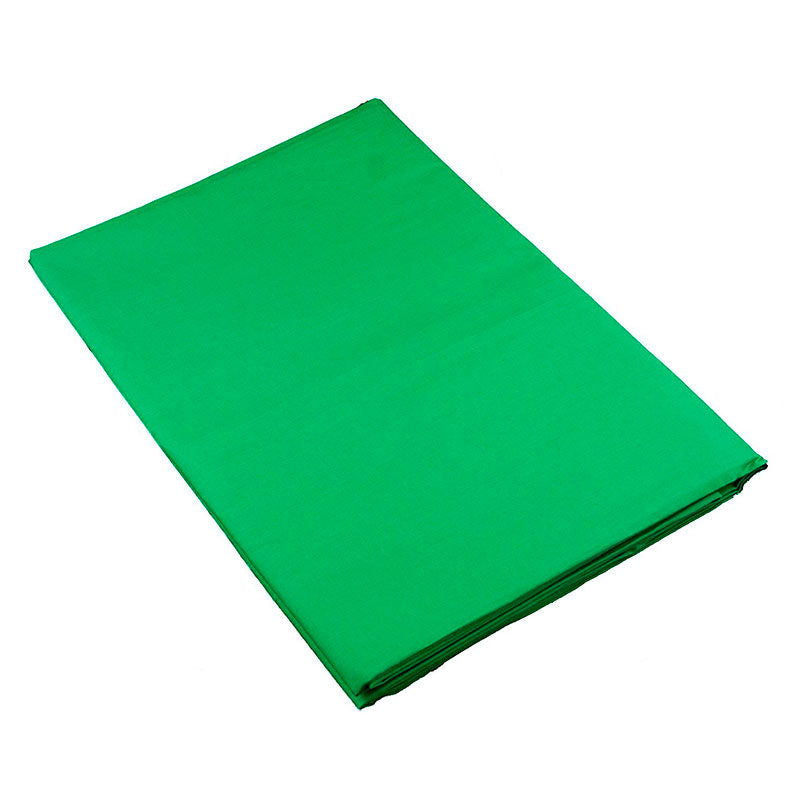 Fundal panza Croma Green 3x6 m, pliata, material textil verde intens.