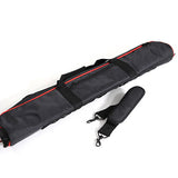 76 cm tripod bag cover, black with red trim and carry strap, padded long case