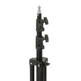 Light stand LS-3 close-up of pole locks and adjustable knob handles