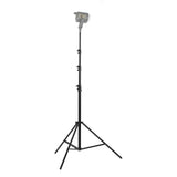 Light stand LS-6 with black tripod legs and mounting bracket for studio light