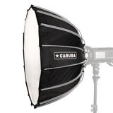 60cm beautydish with quick-assembly mount, black exterior and white inner diffuser