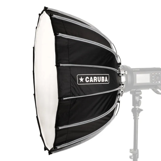 60cm beautydish with quick-assembly mount, black exterior and white inner diffuser