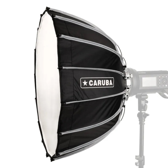 60cm beautydish with quick-assembly mount, black exterior and white inner diffuser