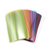 Geluri colorate pentru blitz, paletă verde, portocaliu, mov, albastru și roșu