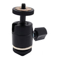 Black adjustable mounting cap with textured rings and knurled control knob