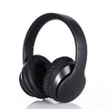 Foldable wireless Bluetooth 5.0 noise-canceling headphones, black over-ear design