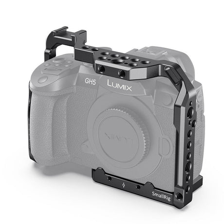 Colivie pentru Panasonic GH5/GH5S, montată pe cameră, carcasă gri