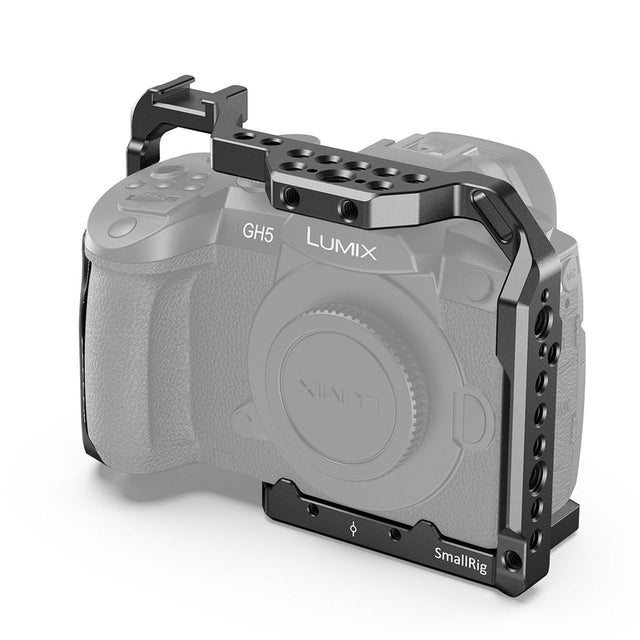 Colivie pentru Panasonic GH5/GH5S, montată pe cameră, carcasă gri