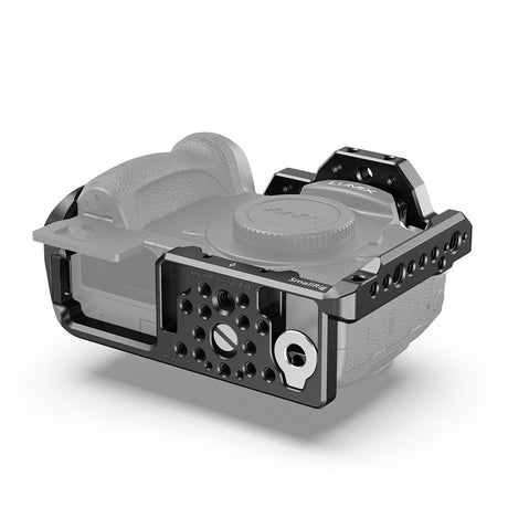 Colivie pentru Panasonic GH5/GH5S, vedere laterală cu panou cu găuri