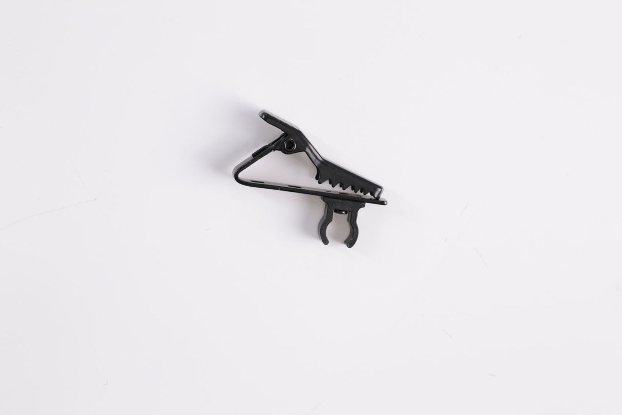 Clips de prindere pentru microfon lavalier, negru, tip agrafă