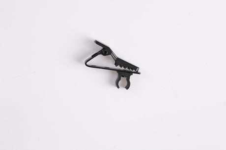 Clips de prindere pentru microfon lavalier, negru, tip agrafă